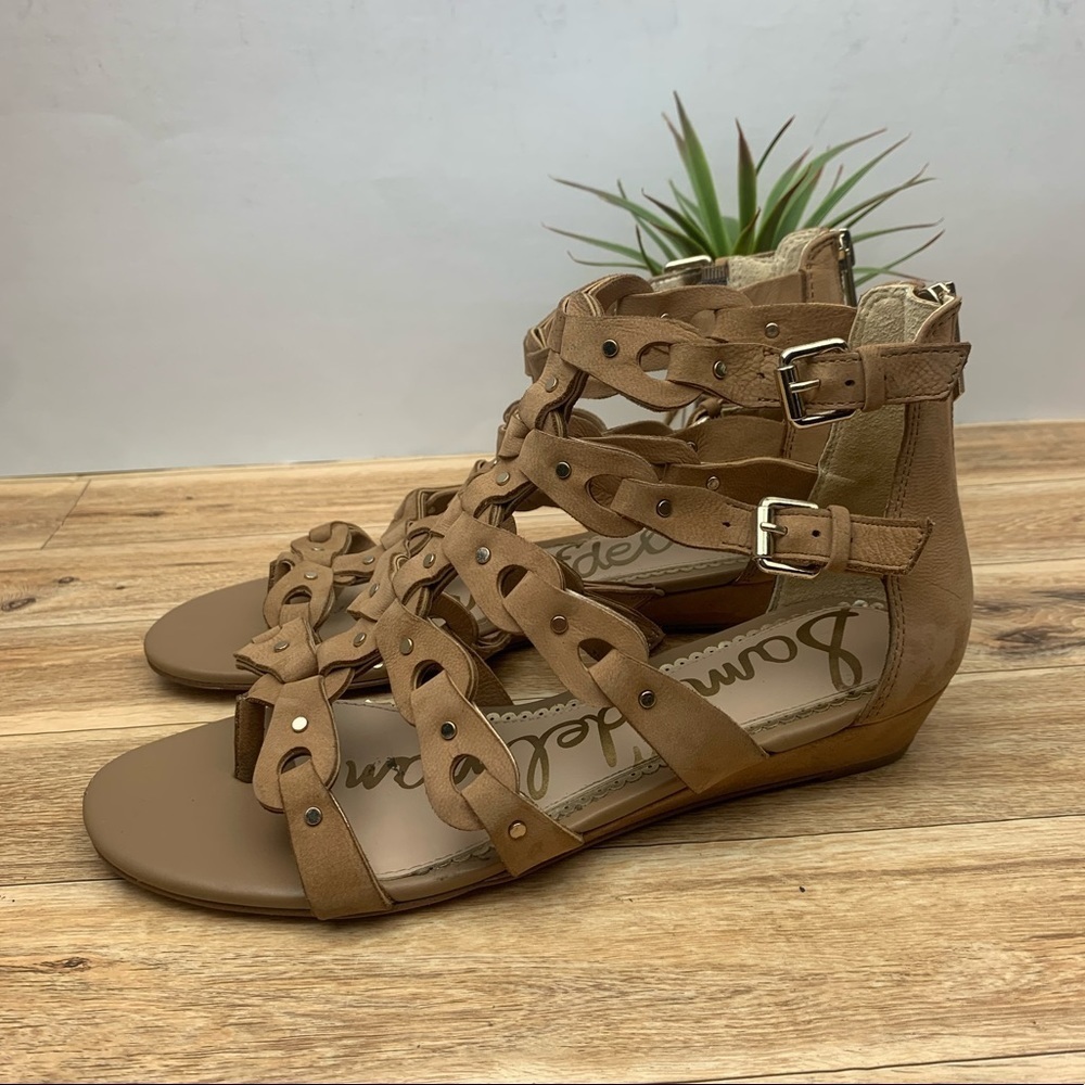 Sam Edelman Tan Gladiator Sandals